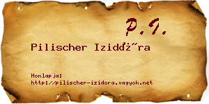 Pilischer Izidóra névjegykártya